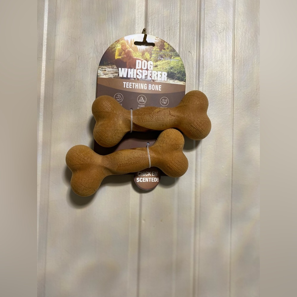 Dog Whisperer ~ Teething Bone 6” - Set Of 2 Dog Toy